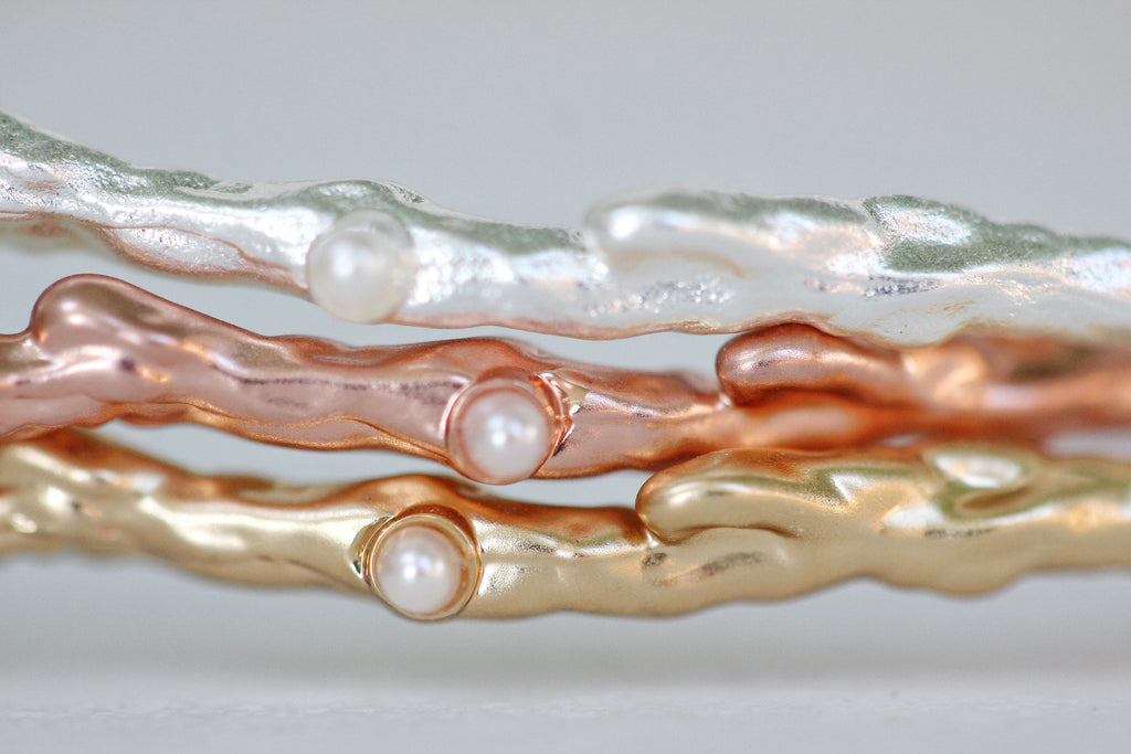 Rustic Branch with Seed Pearls Armband