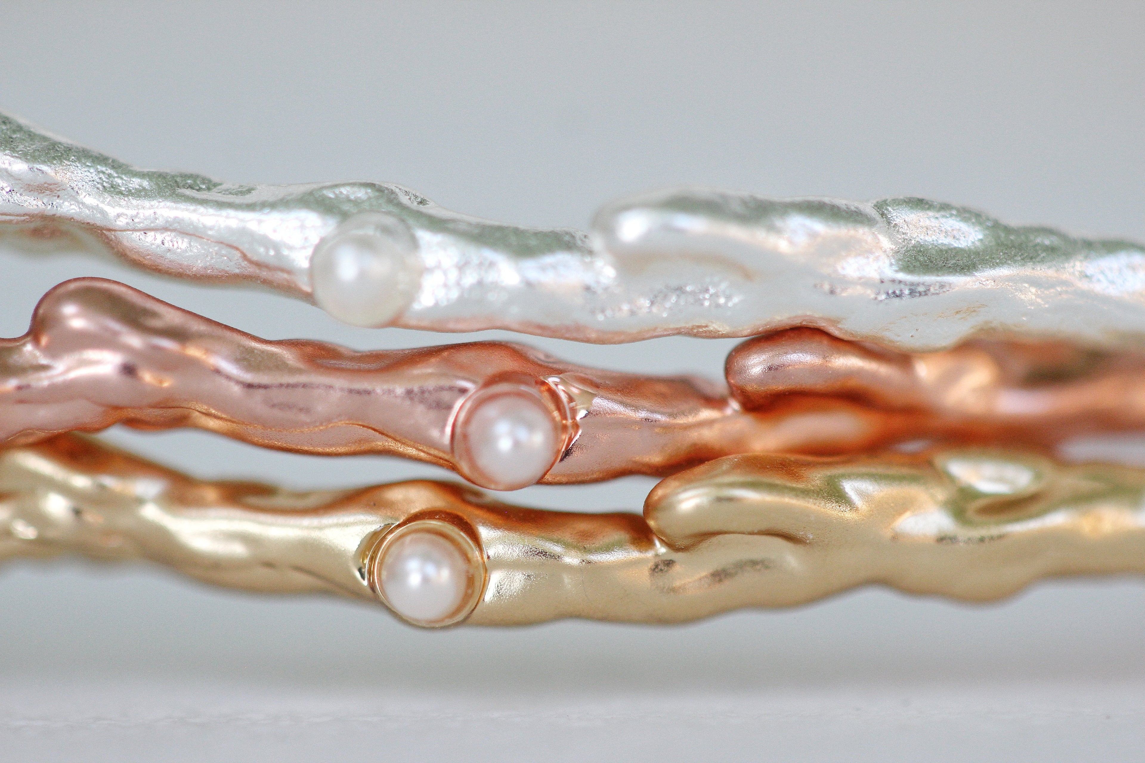 Rustic Branch with Seed Pearls Armband