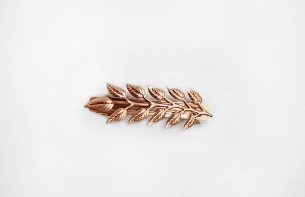 Olive Leaves Barrette- Discounted Version