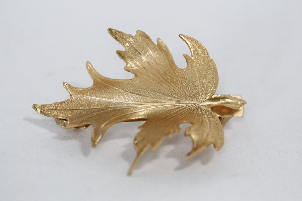 Large Fig Leaf Barrette