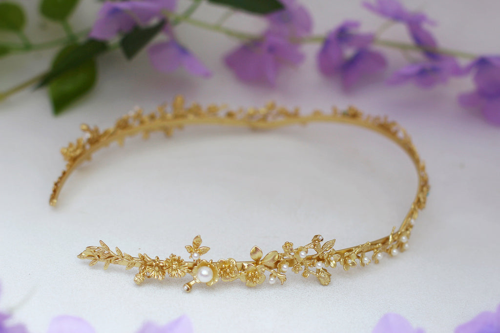 Full Whimsical Meadows Floral Goddess Crown