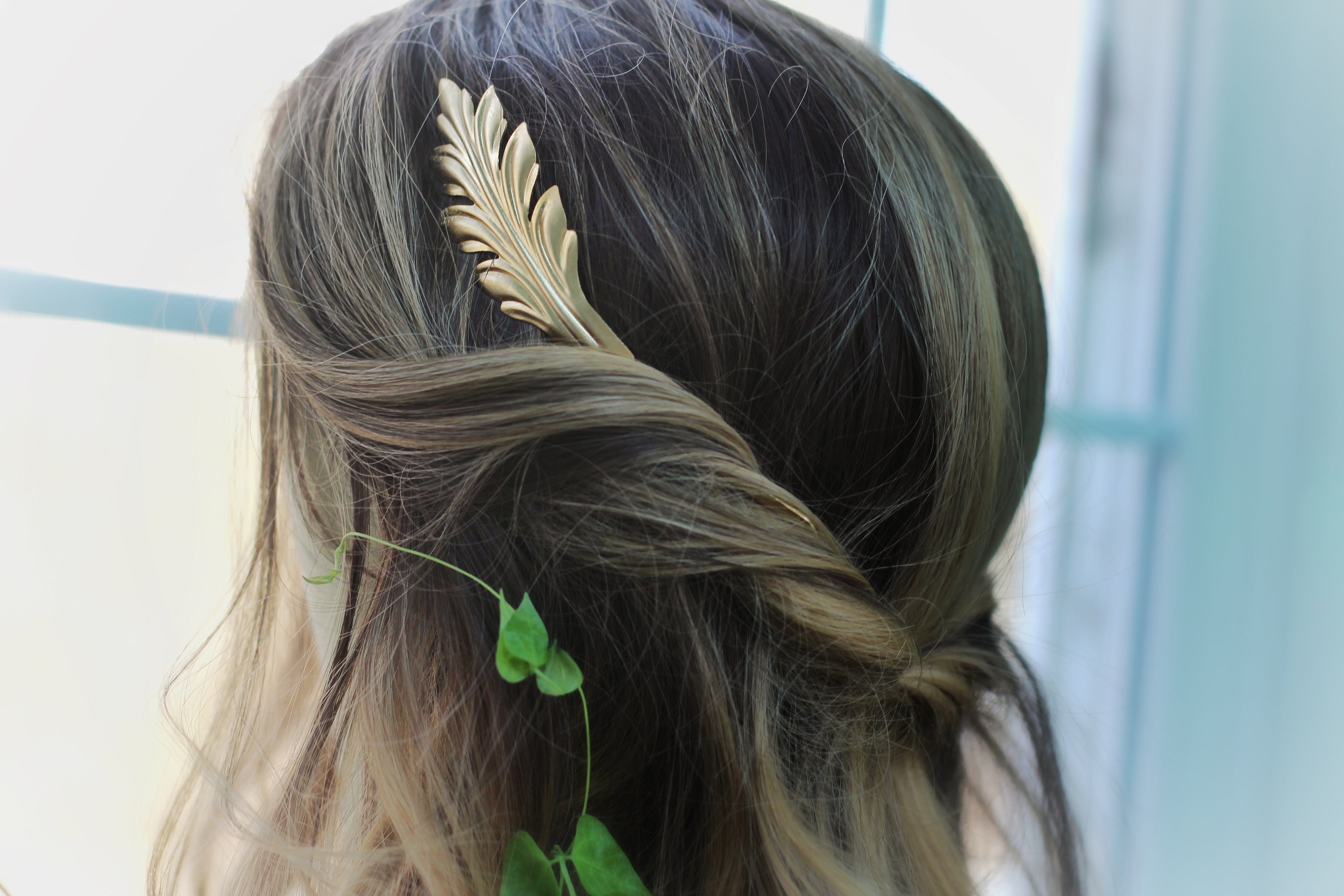 Palm Leaves Goddess Crown
