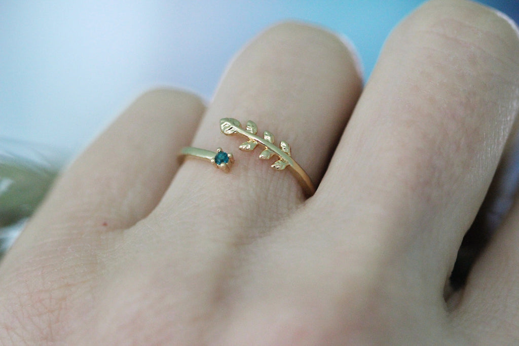 Jade & Fern Crystal Ring