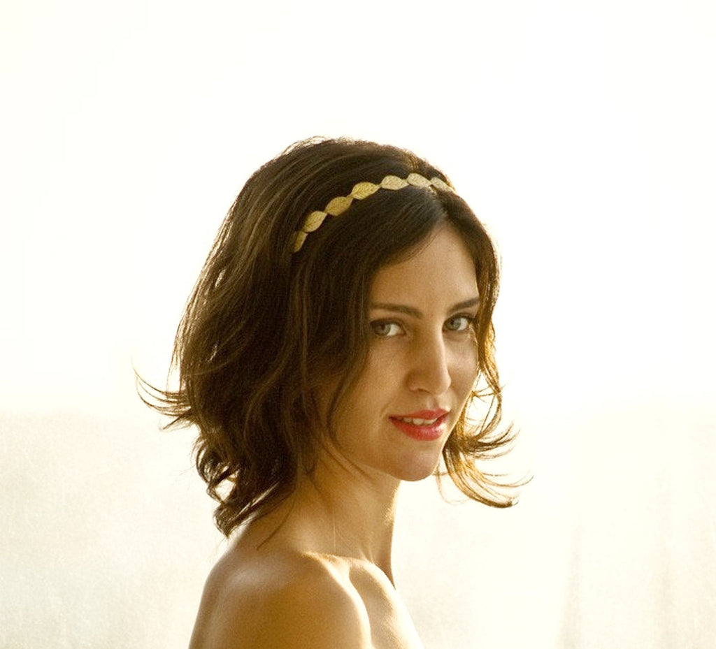 Small Fabric Leaf Headband