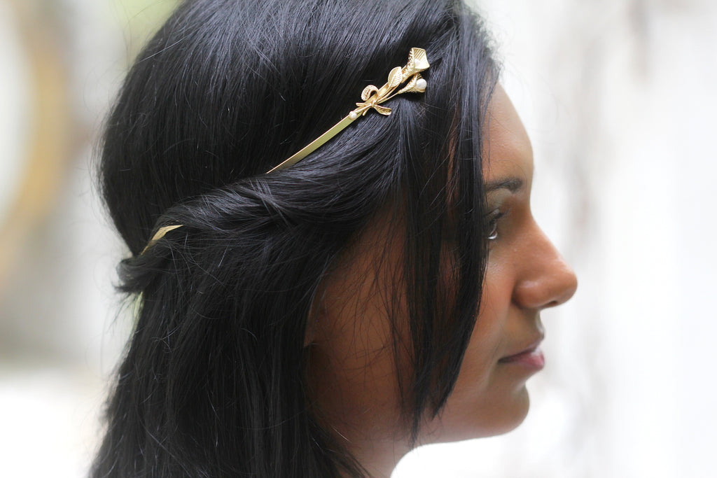 Calla Lilies Branch Goddess Crown