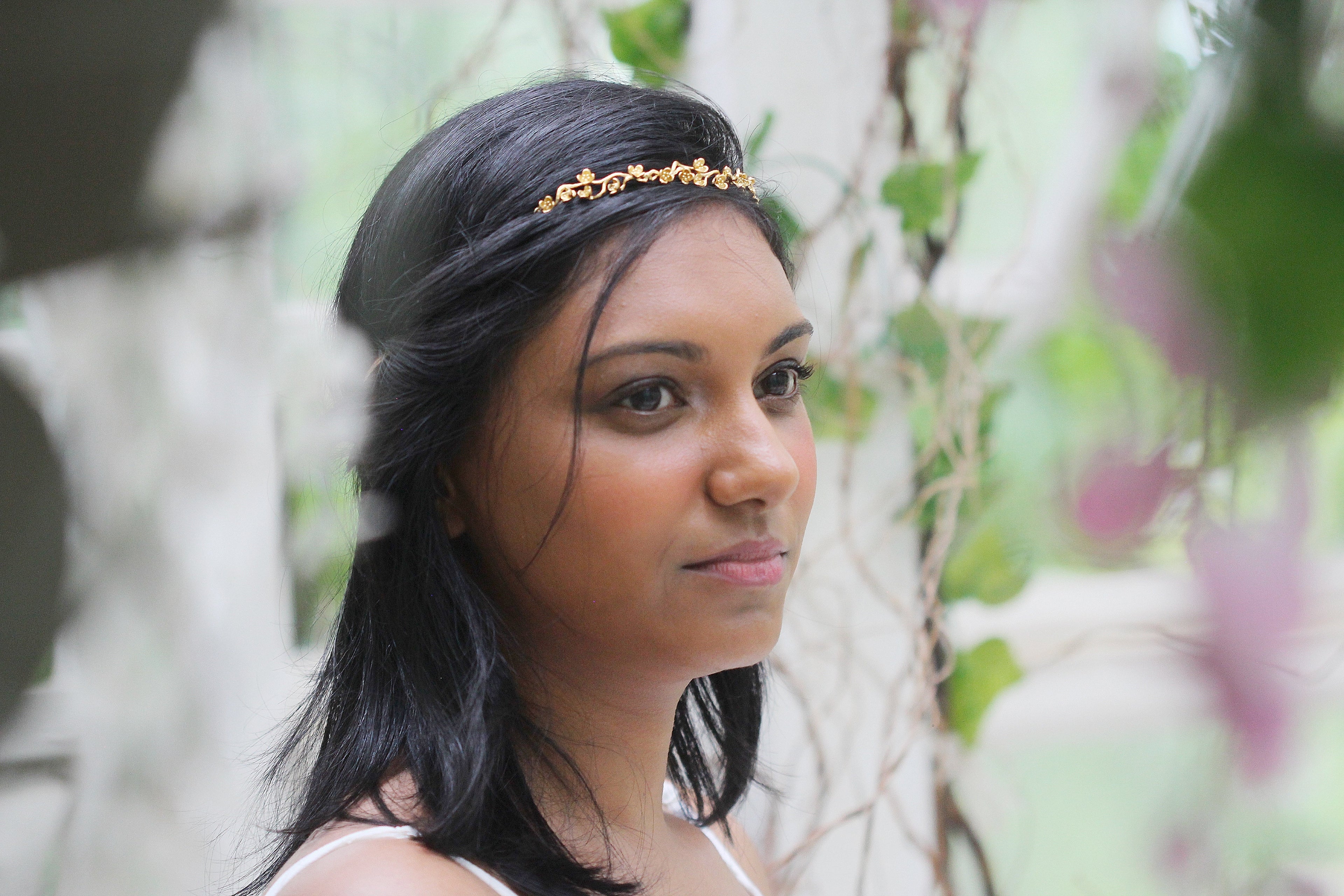 Short Cherry Blossoms Hair Chain