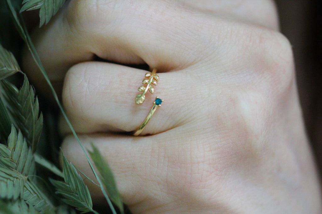 Jade & Fern Crystal Ring
