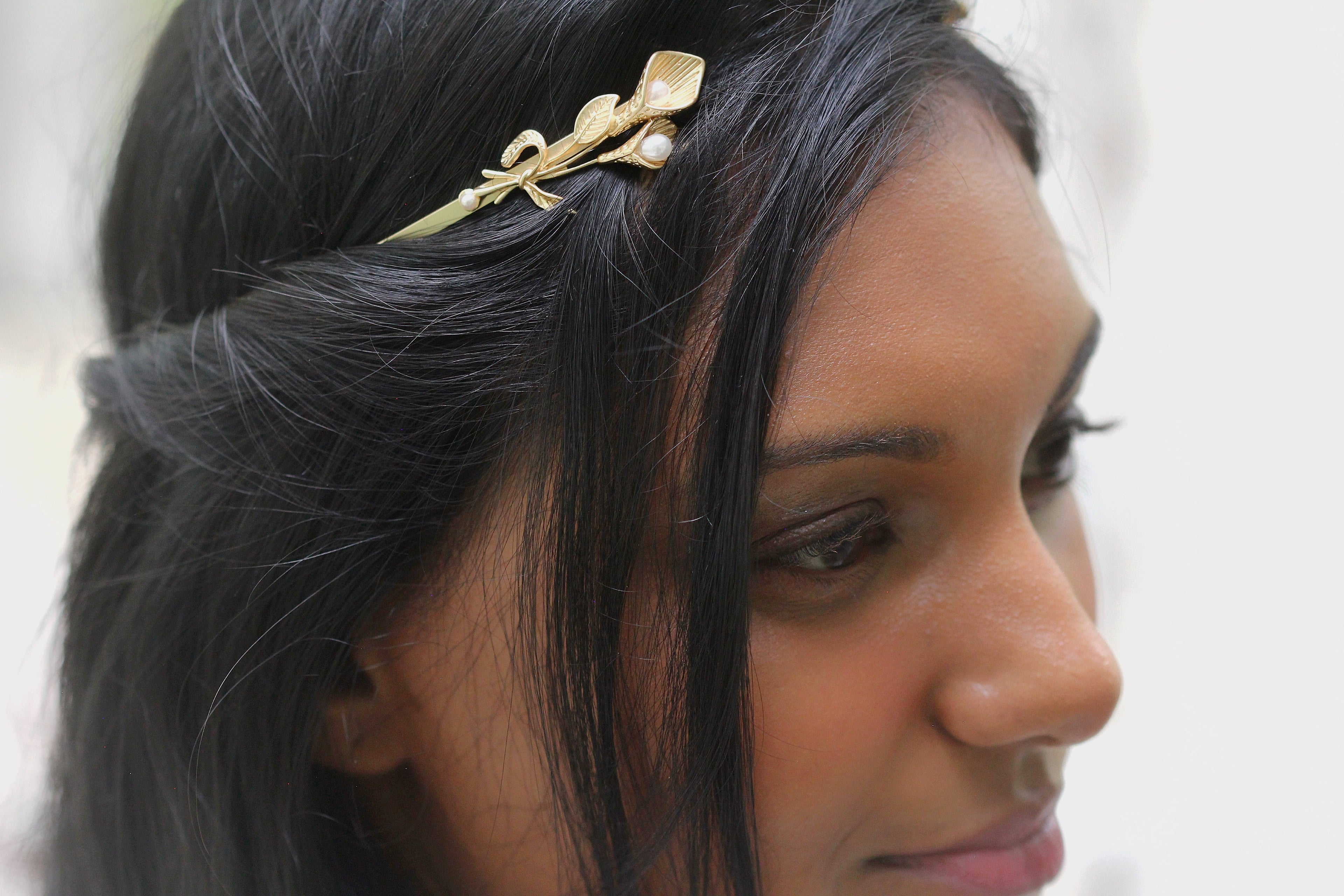 Calla Lilies Branch Goddess Crown