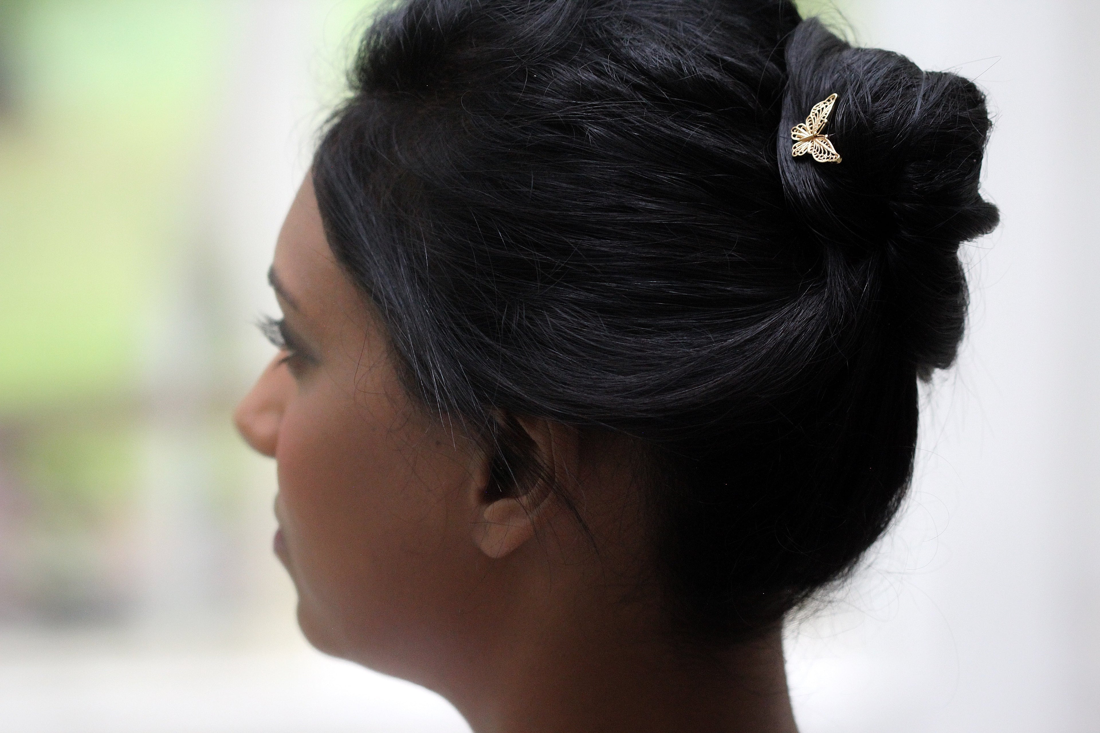 Baby Filigree Butterfly Hair Prong