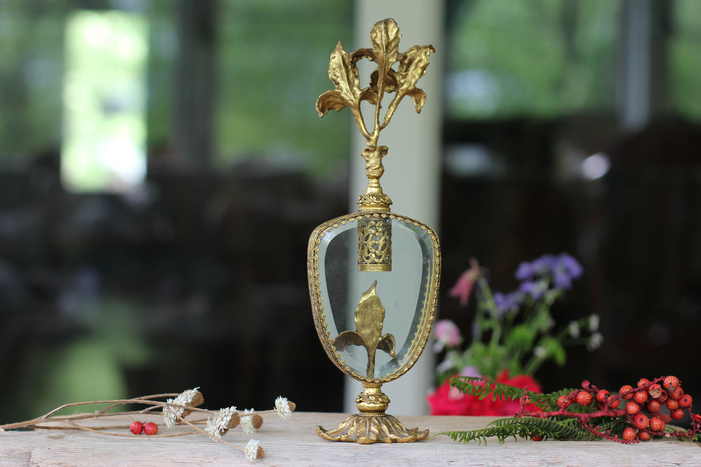 Antique Rare Iris Perfume Bottle