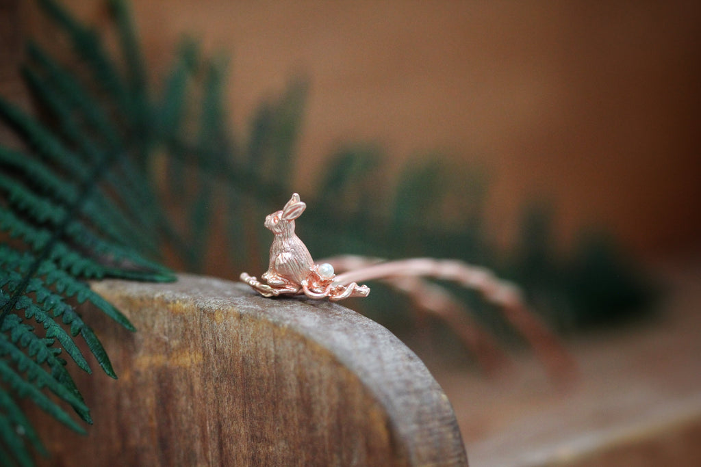Cottontail Bunny Hair Pin