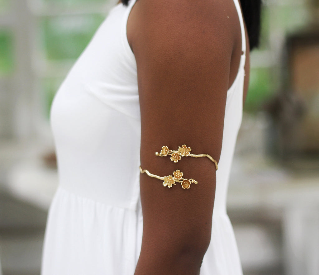 Large Sakura/Cherry Blossom Floral Armband