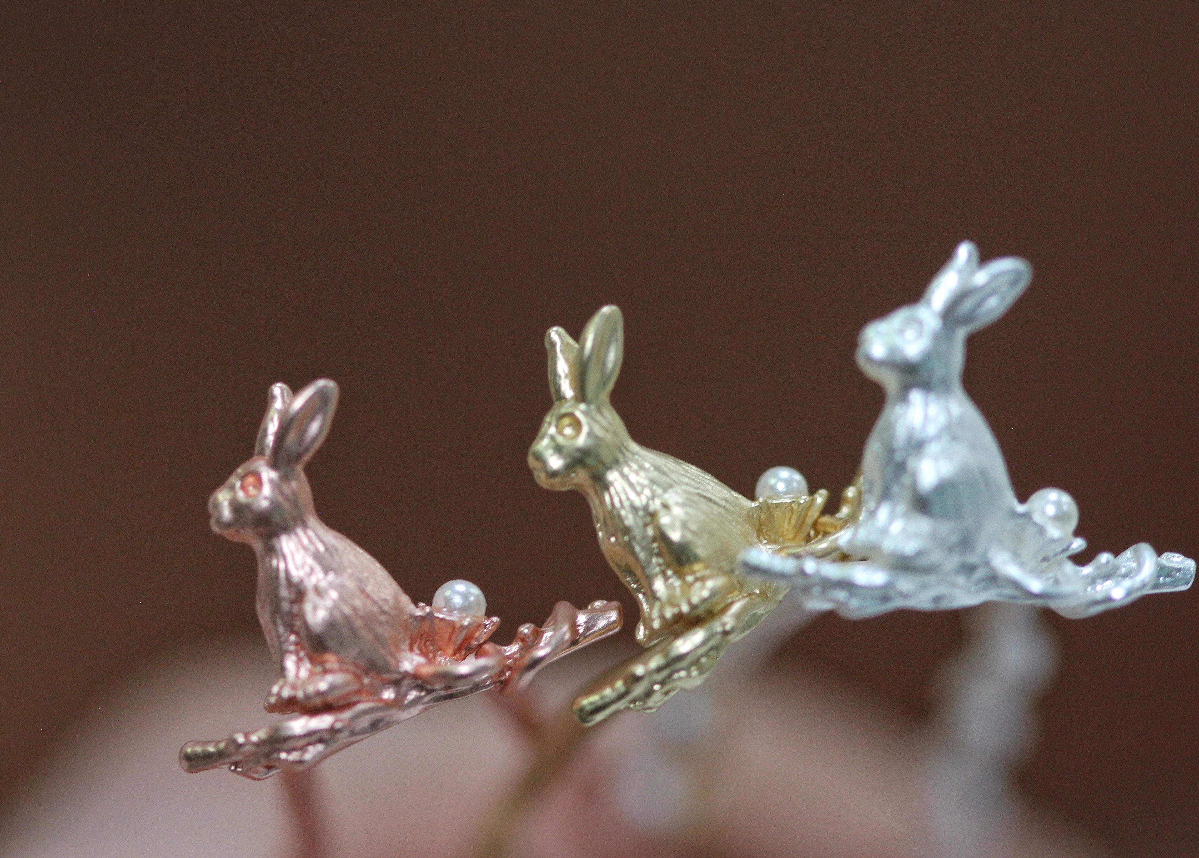 Cottontail Bunny Hair Pin