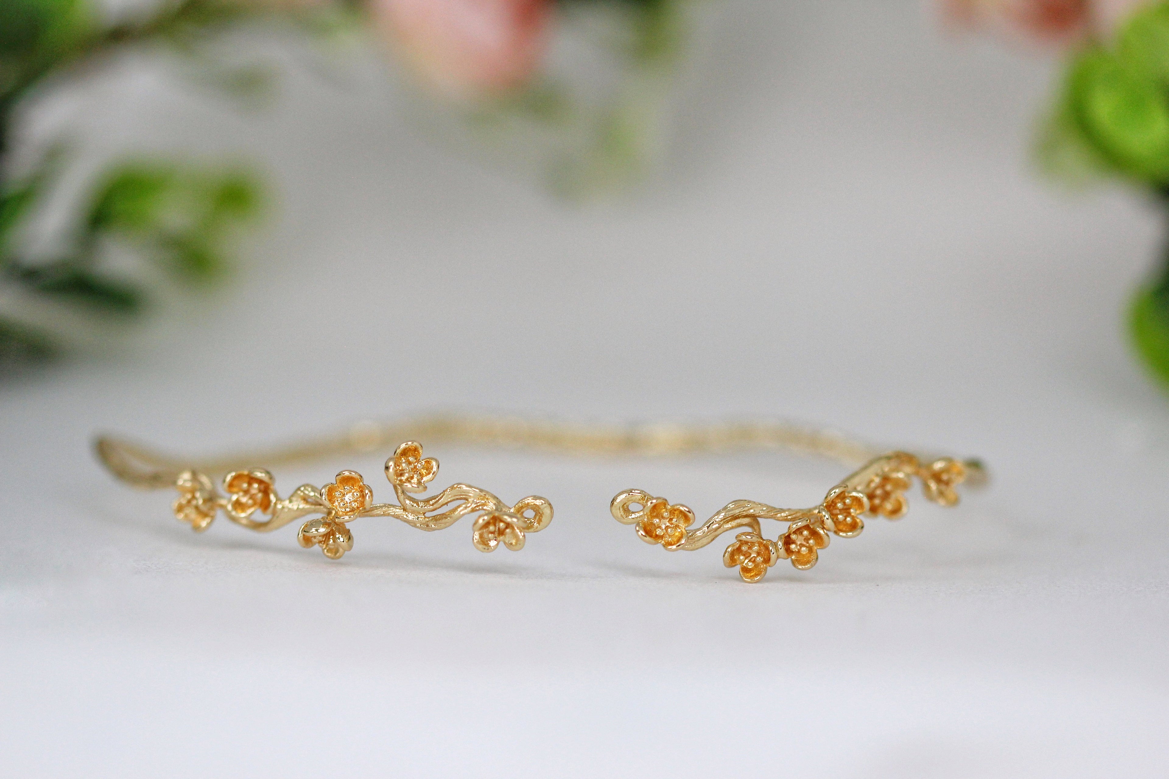 Cherry Blossom/Sakura Branch Floral Choker