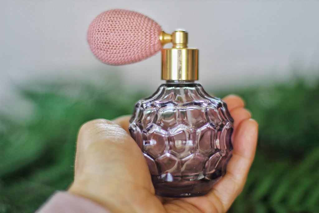 Vintage Purple Perfume Bottle
