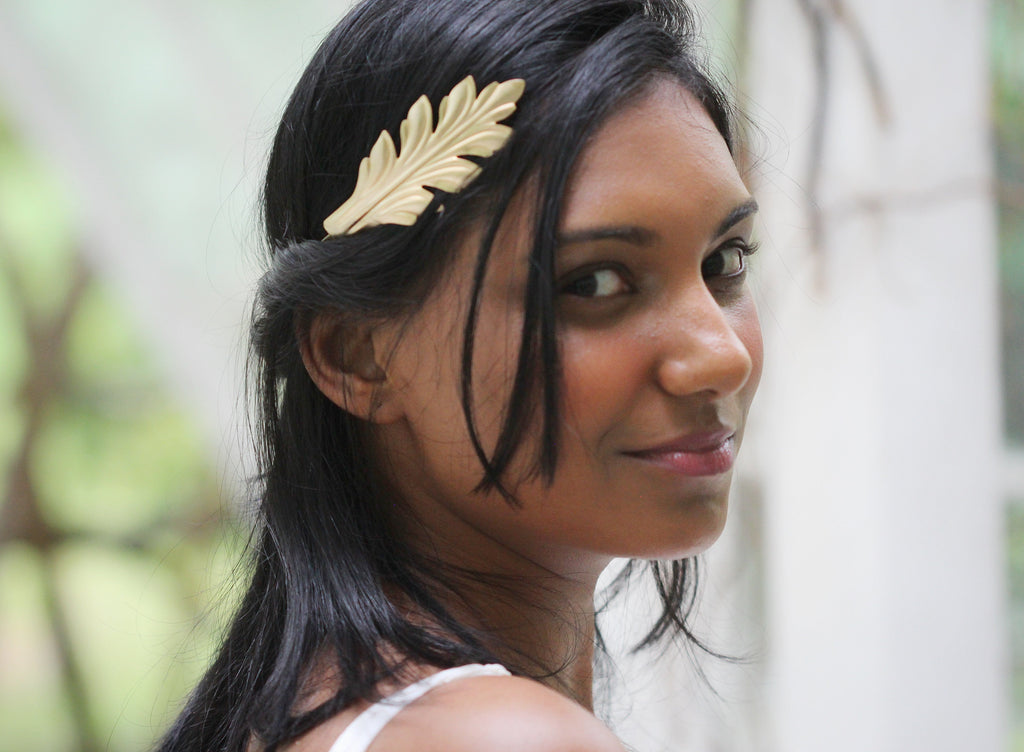 Palm Leaves Goddess Crown