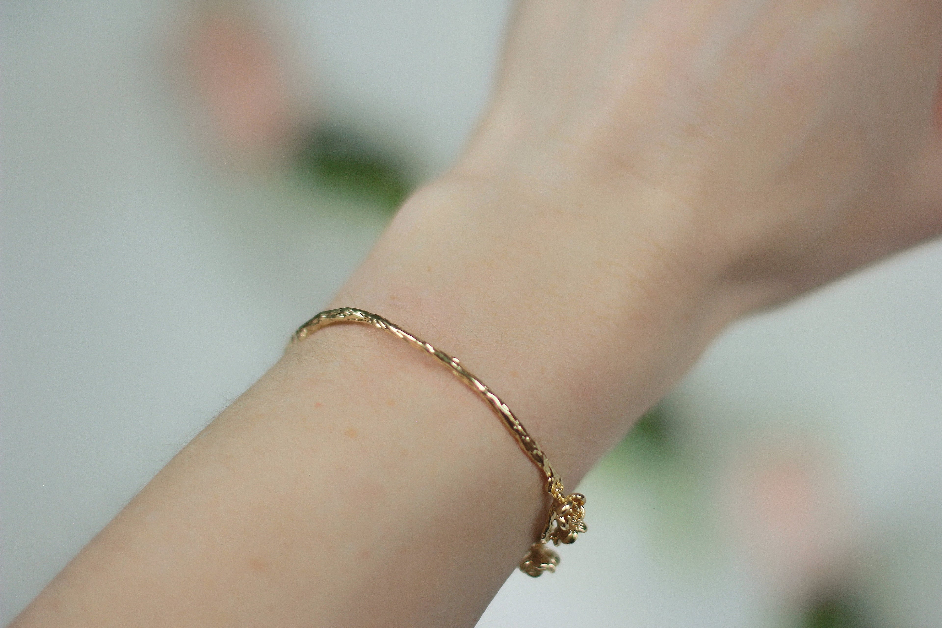Cherry Blossom/Sakura Floral Branch Bracelet
