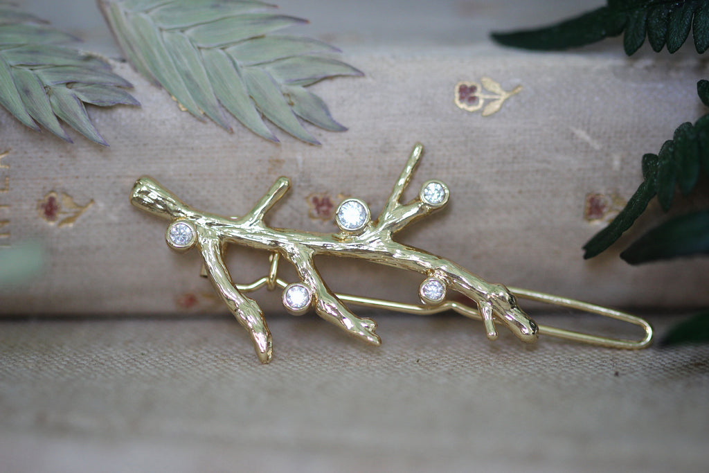 Crystals Coral Barrette