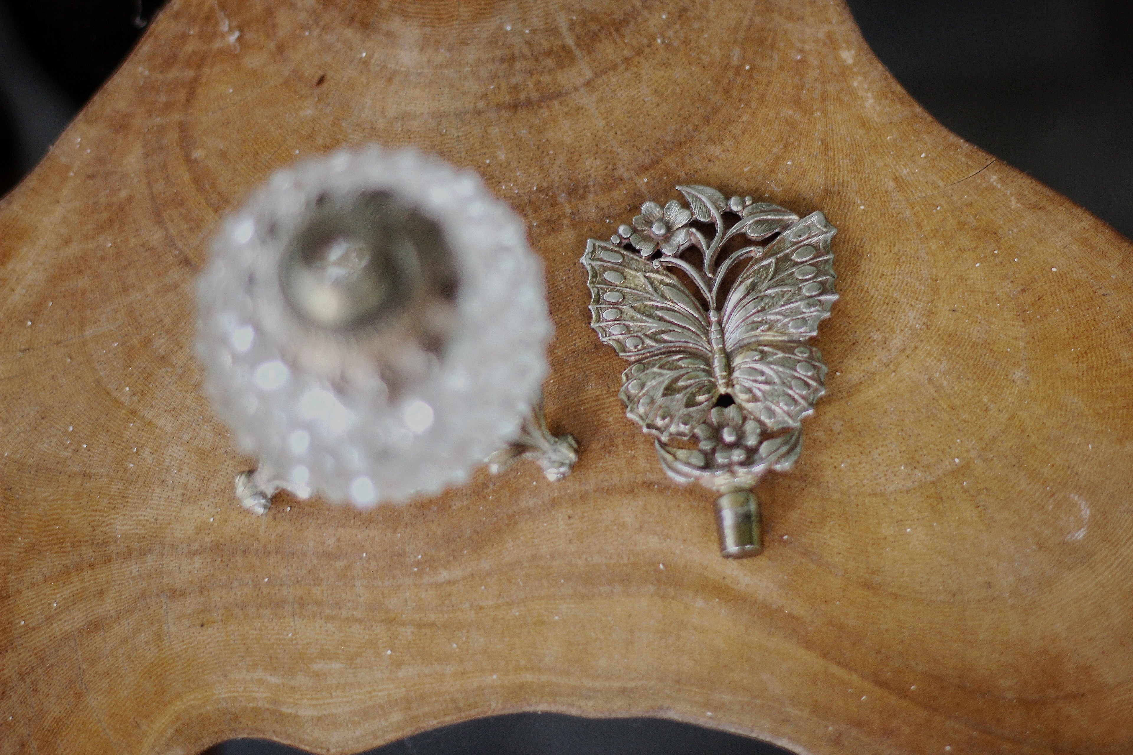 Antique Rare Matson Butterfly Perfume Bottle