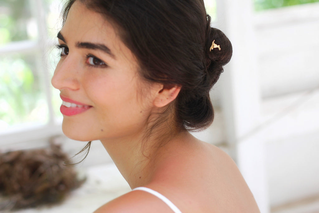 Cottontail Bunny Hair Pin