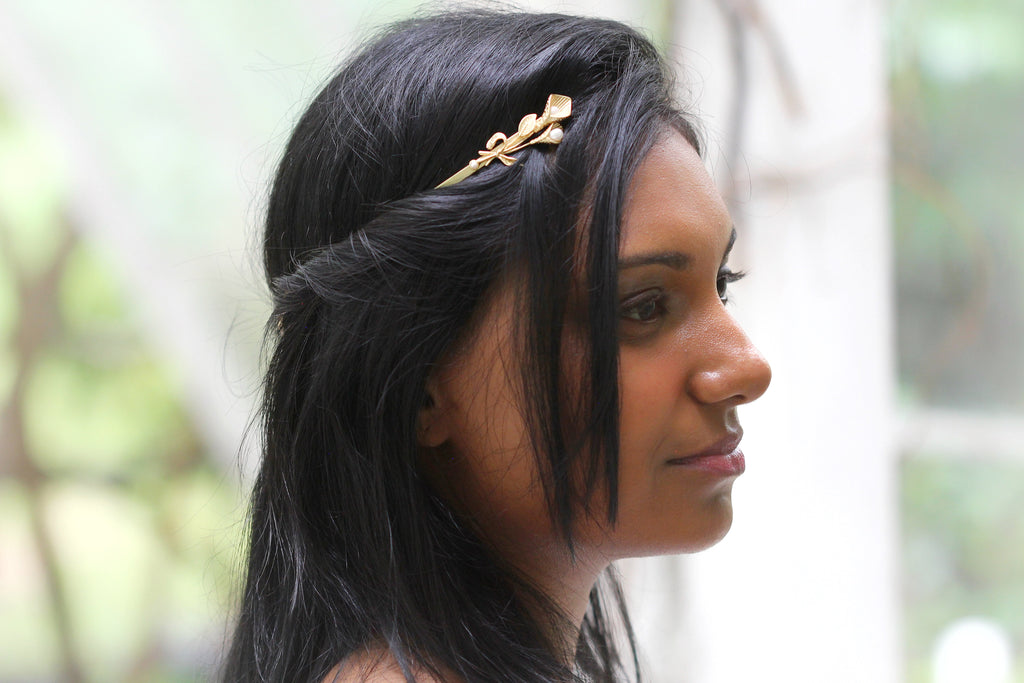 Calla Lilies Branch Goddess Crown