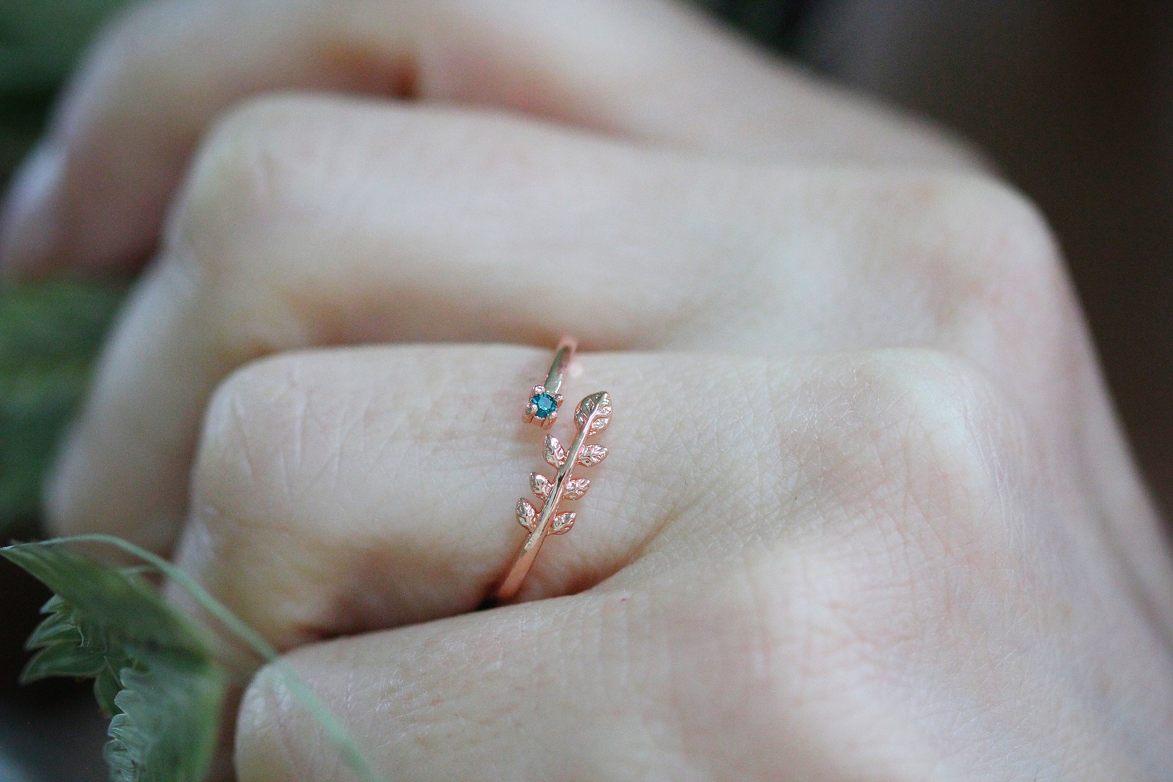 Jade & Fern Crystal Ring