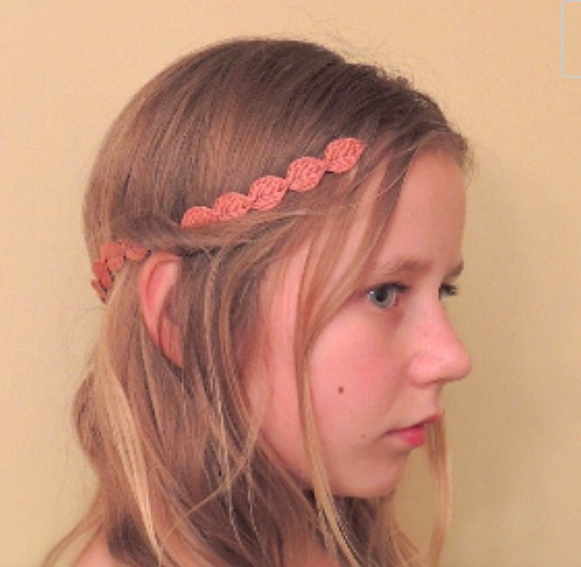 Small Fabric Leaf Goddess Crown