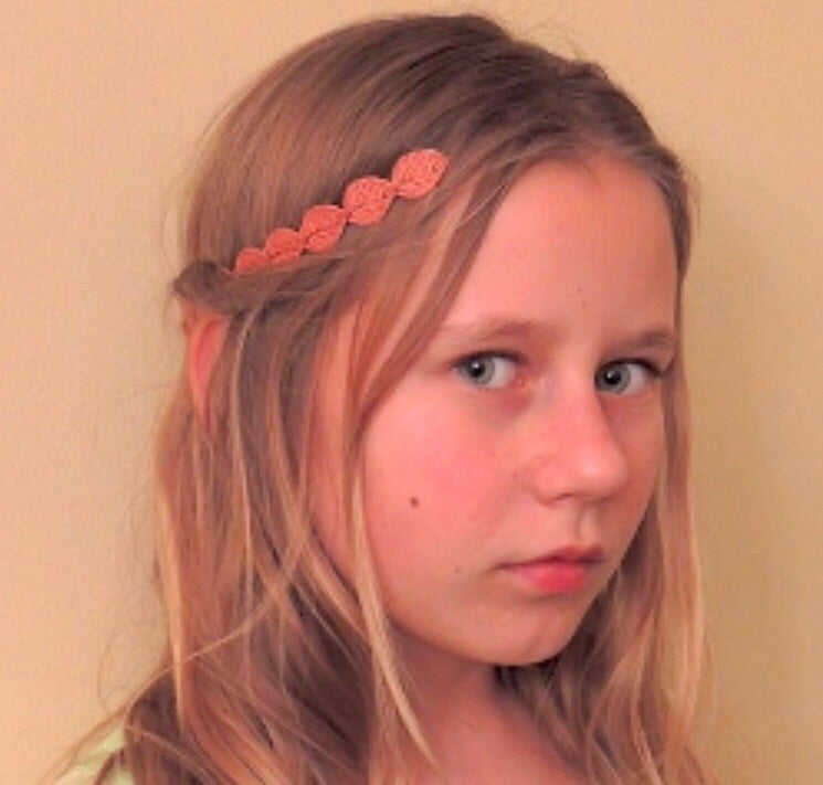 Small Fabric Leaf Goddess Crown